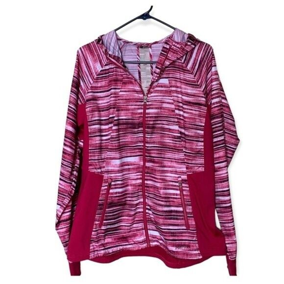 MARMOT Pink Hooded Lightweight Windbreaker Size XL - Picture 1 of 11